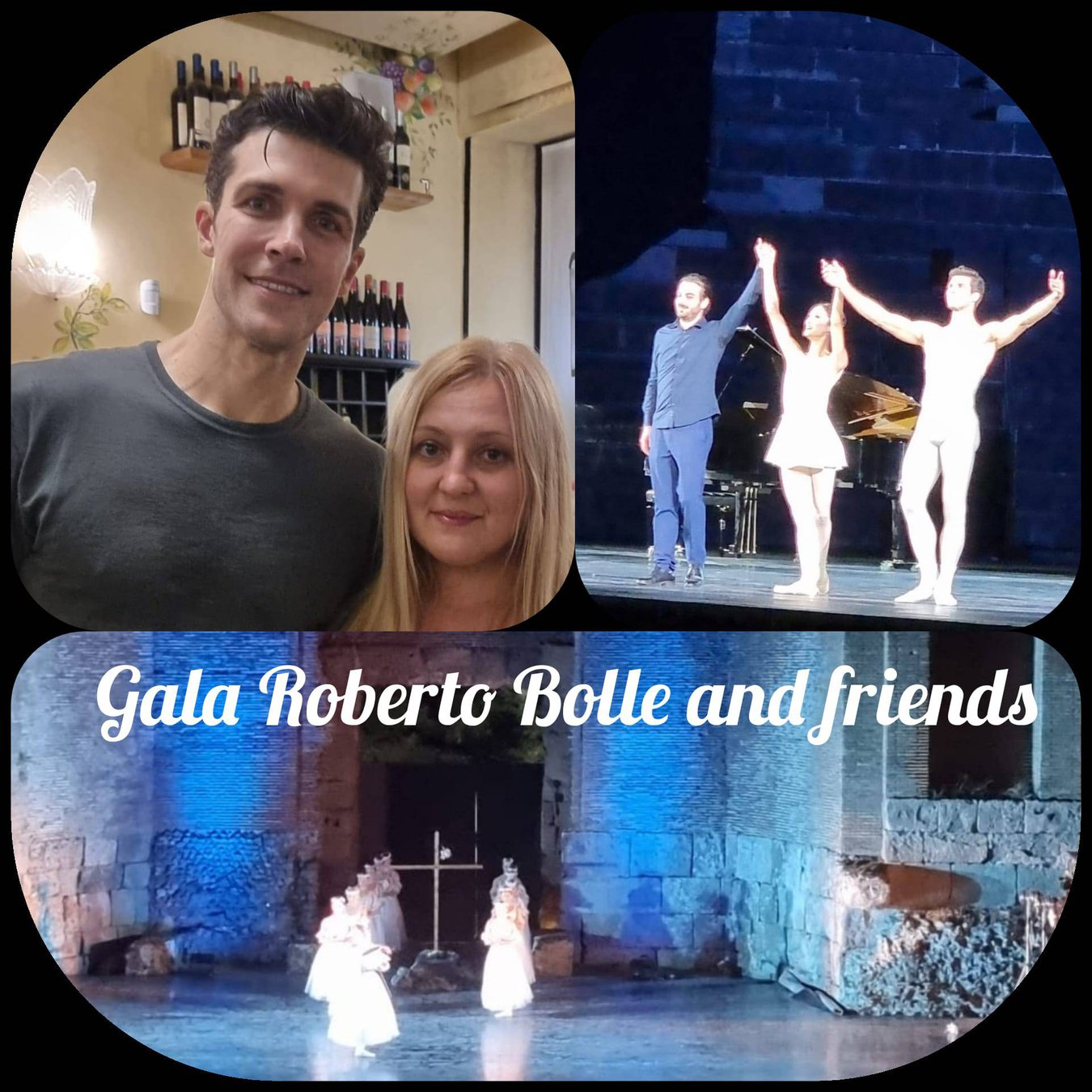 <p>Arena di Verona 20 luglio 2022&nbsp;</p><p>la Presidente Natalia Iordanov con Roberto Bolle</p>